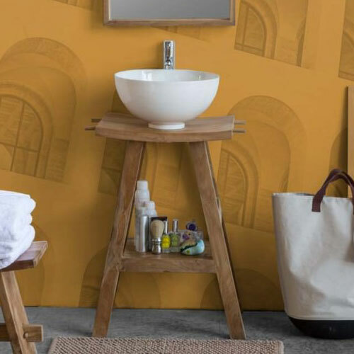 Mobile consolle bagno teak - mobile,