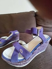 n. 37 sandali con zeppa 6 cm usati 2 volte COME NUOVI. spedizione gratuita