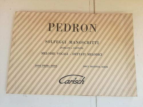 Pedron solfeggi manoscritti - pedron,
