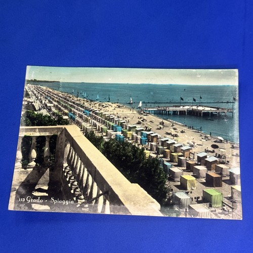 Grado spiaggia cartolina - grado,