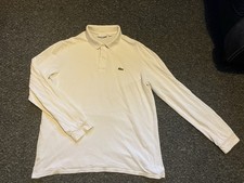 Polo uomo bianca Lacoste
