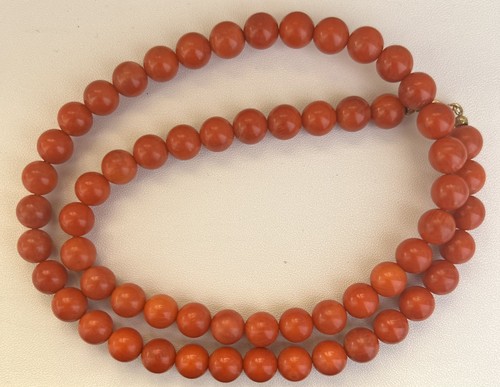 Collana corallo mediterraneo - collana,