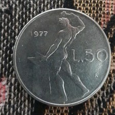 50 Lire Anno 1977 Repubblica