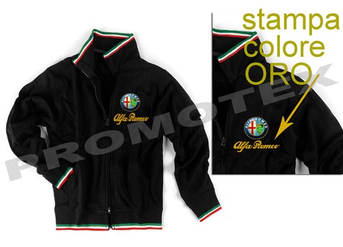 Felpa tricolore alfa romeo - felpa,