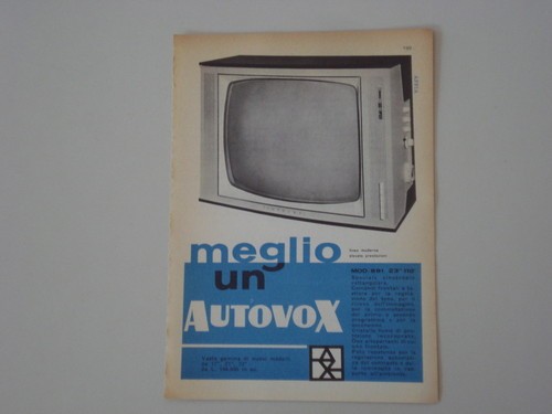 Advertising pubblicità 1960 - advertising,