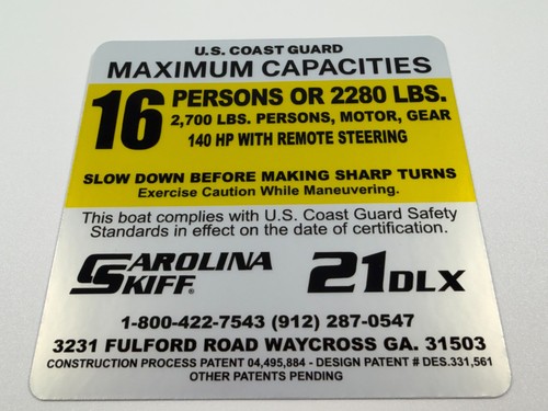 Carolina skiff dlx piastra - skiff,