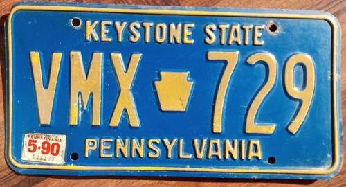 Targa pennsylvania originale - pennsylvania,