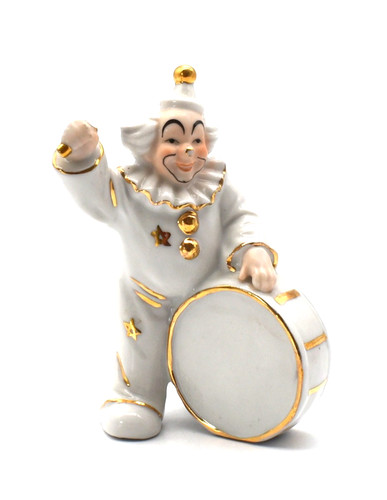 Capodimonte figurina clown - capodimonte,