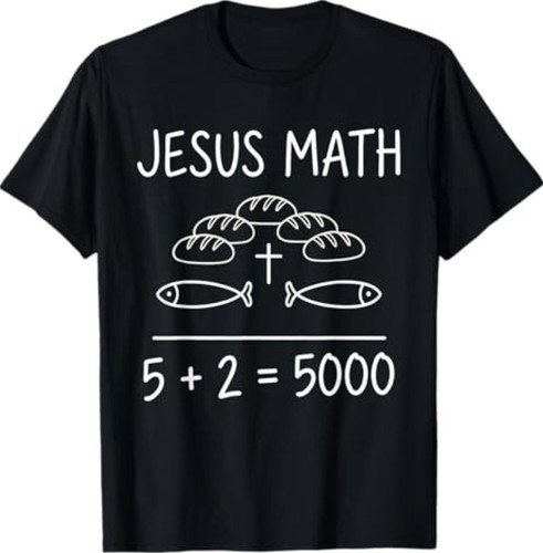 Maglietta gesù matematica - gesù, 2