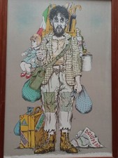 BRUNO CARUSO litografia a colori 40x60 con certificato