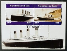 BENIN TITANIC FRANCOBOLLI