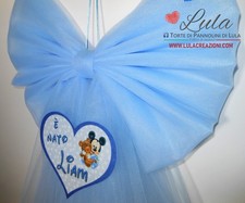 Fiocco nascita in Tulle +