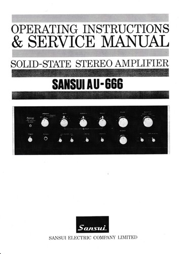 Service manual operating - service, manual-operating
