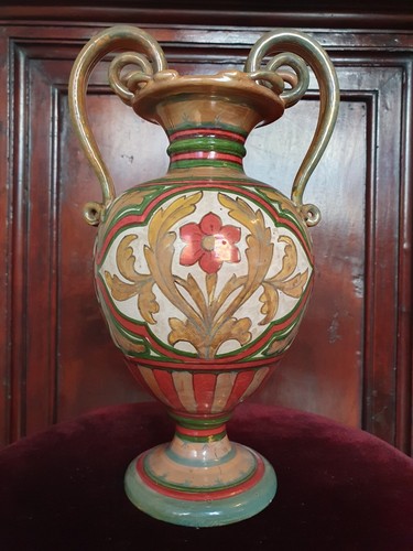 Vaso anfora maiolica ceramica - maiolica,