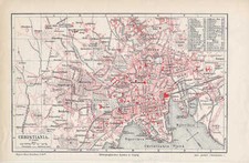 Christania Oslo Norvegia Mappa