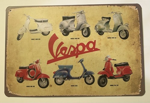 Targa metallo piaggio vespa - targa,