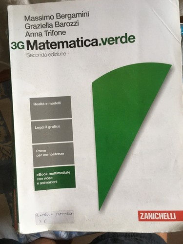 Matematica verde vol per - matematica.verde., 3g.