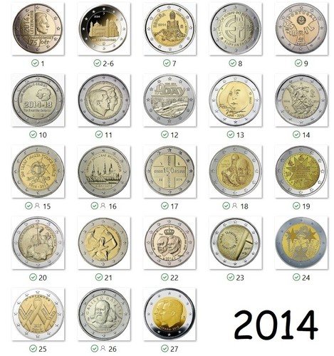 Euro commemorativi 2014 - euro,