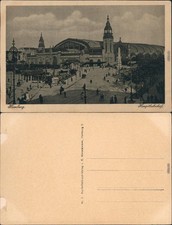 Cartolina Amburgo Stazione