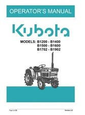 Manuale Operatore Kubota B1200 B1400 B1500 B1600 B1702 B1902