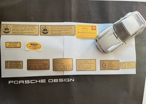 Decals vano motore porsche - porsche, 911