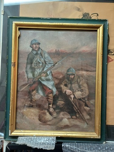 Quadro olio tavola - olio, su