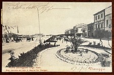 CARTOLINA D' EPOCA-VIAREGGIO (LU) "NUOVA PASSEGGIATA LUNGO MARE" VIAGGIATA 1906