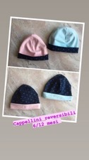Cappellino Reversibile 6/12 Mesi.  IL PREZZO È RIFERITO A SINGOLO OGGETTO