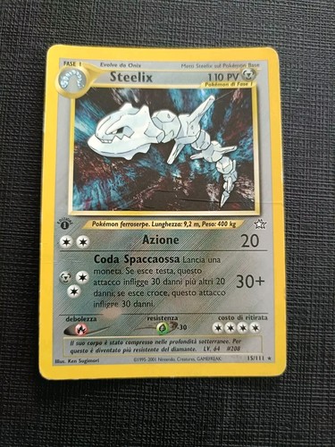 Carta pokemon steelix - pokemon, 15/111