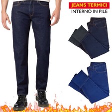 Jeans uomo imbottito pile - imbottito, in