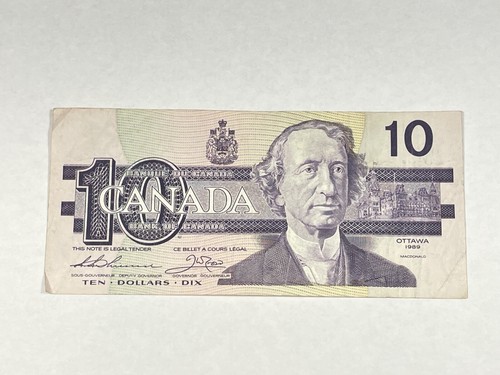 Banconota canada dollari - canada, 10