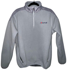 Maglione SLAM uomo taglia M vela da sole 1/4 zip giacca marina e vela tasche nautica