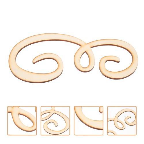 Lettere legno corsivo alfabeto - legno,