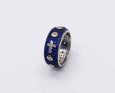 ANELLO ROSARIO A 5 LINEE BLACK