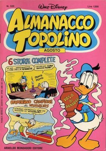 Fumetto almanacco topolino - almanacco,