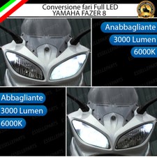 CONVERSIONE FARO LED PER YAMAHA FAZER 8 ANABBAGLIANTE ABBAGLIANTE