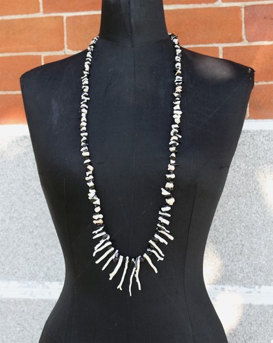 Collana lunga corallo bianco - , e