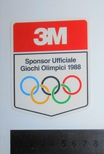 ADESIVO STICKER VINTAGE AUTOCOLLANT SCOTCH 3M SPONSOR GIOCHI OLIMPICI ANNI '80