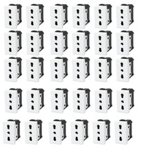 PRESA MATIX COMPATIBILE BTICINO SPINA BIPASSO 16A 250V 30 PRESE