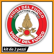 Adesivi vigili del fuoco auto - del,