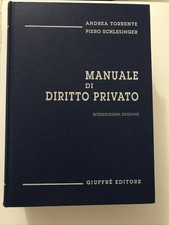 Torrente Schlesinger Manuale di Diritto Privato 
