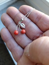 Collana ciondolo ciliegie - ,