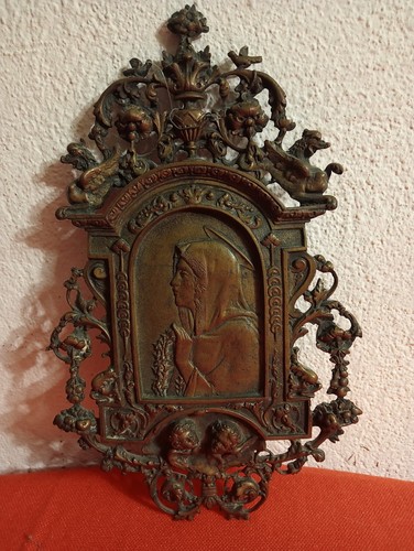 Madonna antica bronzo - madonna,