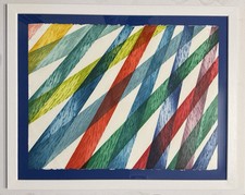 Quadro acquatinta di Piero Dorazio 58x76cm “europa unita Germania” in cornice