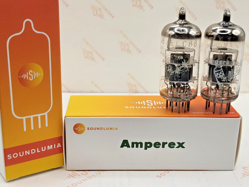 Amperex ecc88 6dj6 getter - amperex,