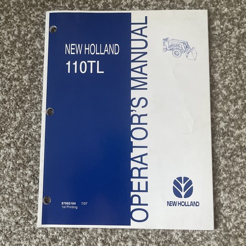 New holland 110tl - new, manuale
