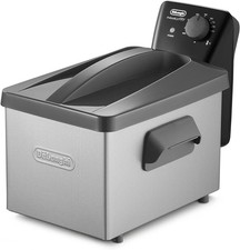 De’Longhi F32110CZ Singolo Indipendente 2000 W Friggitrice Nero, Acciaio inox