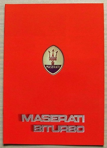 Brochure vendita auto maserati - brochure,