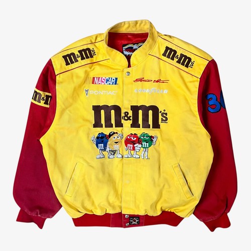 Giacca nascar gialla vintage - giacca,