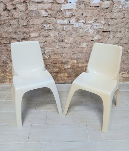 Coppia sedie impilabili - sedie,